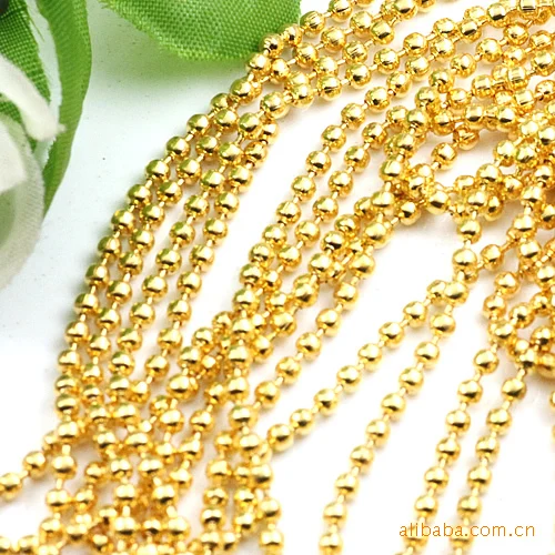 free shipping Min Order 100meter Wholesale Gold Plated Iron Metal Based