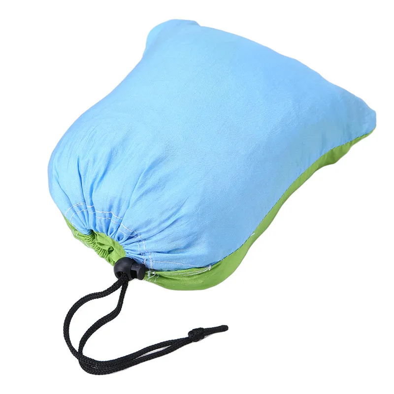 Портативный парашют нейлоновая ткань садовый гамак для путешествий на открытом воздухе Кемпинг качели для двух человек спальный ангнет кровать IC878824 - Цвет: Skyblue green