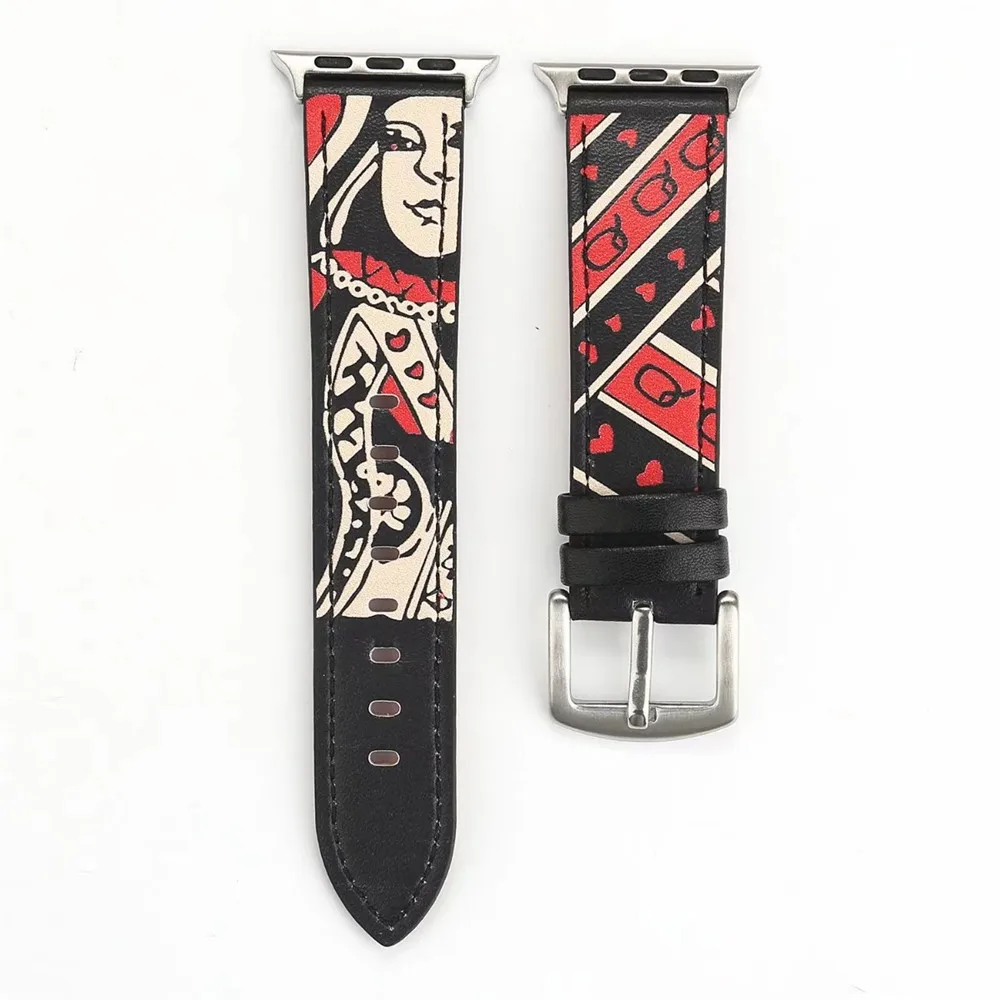 

For Apple Watch bands Multiple pattern selection Costume Ball Grotesque Patterns Strap Replacement for Iwatch 38/42mm Thormax