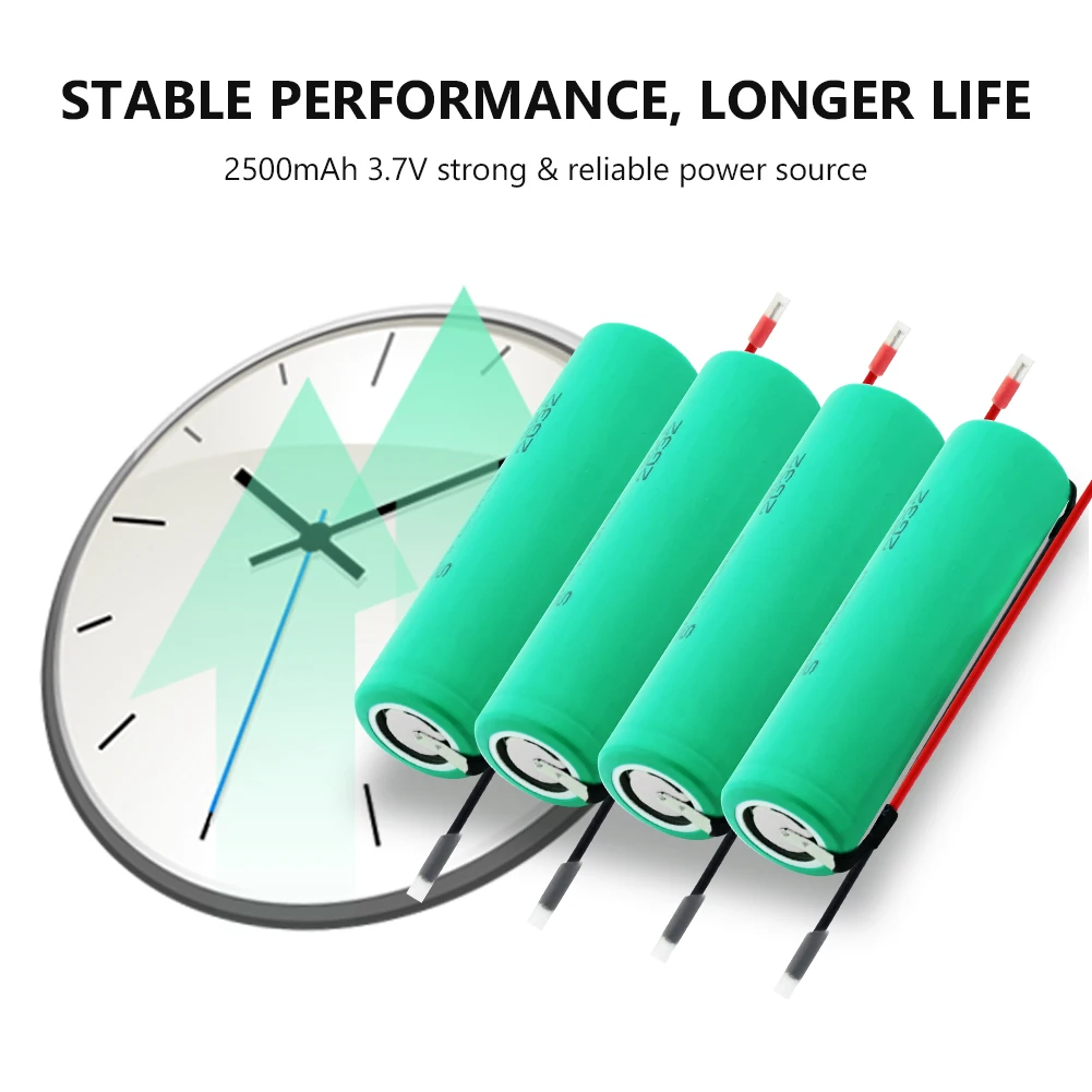 20A INR 18650 25R литиевая батарея 3 7 V 2500mAh перезаряжаемые электронные сигареты батареи