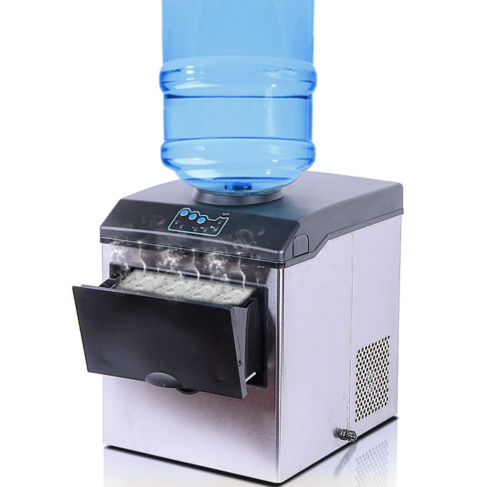 

Household Ice Making Machine 25KG Countertop Automatic Bullet Ice Maker HZB-25/BF