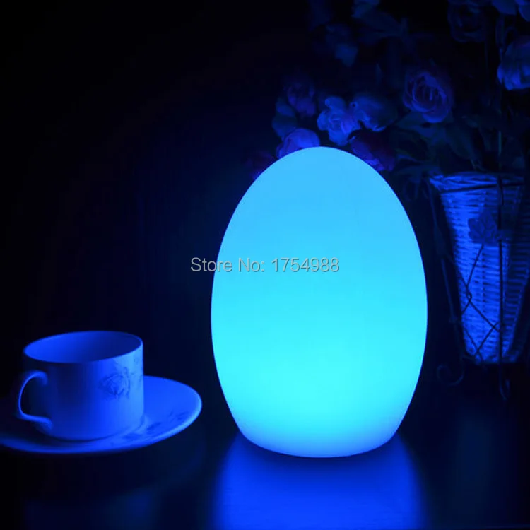 

free shipping LED Egg bar table lamp,Dining Room Rechargeable Decorative light 7 Colors in One D10*H22cm Gifts LED Lamp