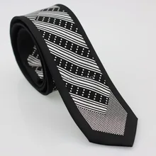 YIBEI Coachella галстук мужские галстуки микрофибровая ткань серебристого цвета в полоску клетчатый галстук Gravatas Тонкий облегающий узкий черный краем галстук-бабочка