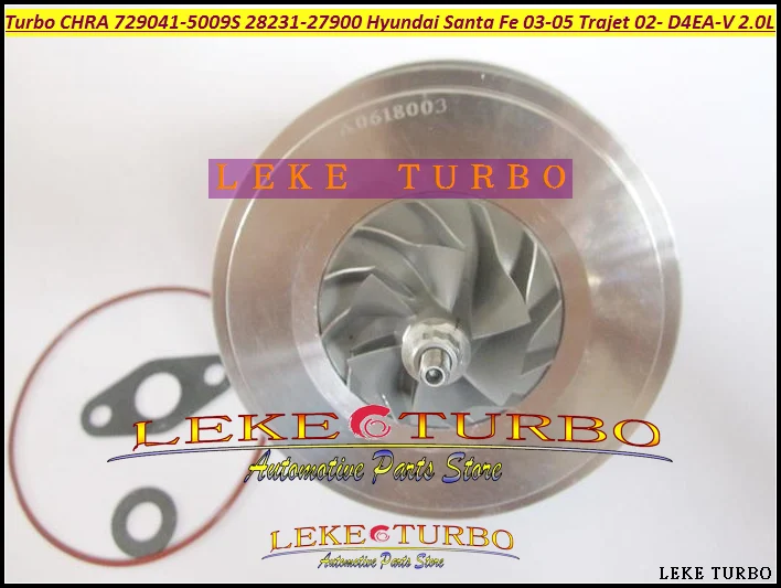 Turbo Cartridge CHRA For HYUNDAI Santa Fe 2003-04 Trajet 2002- D4EA-V 2.0L 125HP GT1749V 729041-5009S 28231-27900 729041 Turbocharger (1)