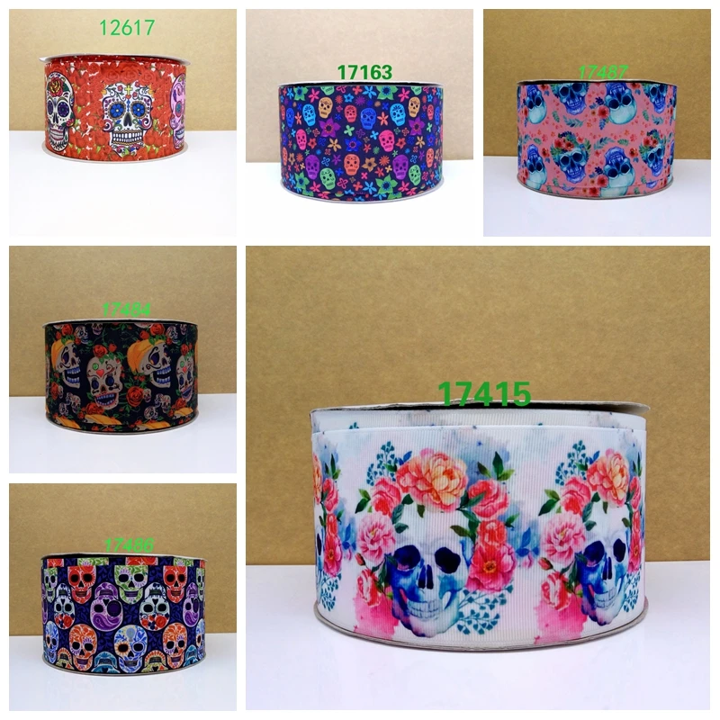 50 ярдов Омбре напечатанный grosgrain ленты 17415