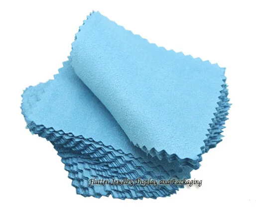 

100pcs/lot Silver Jewelry Cleaning Gold Cleaner Polishing Cloth 80x80mm Cheapest Double Sides Cotton Flannels Fabric