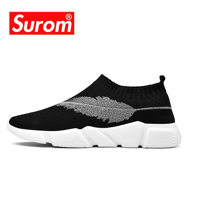 Marke Turnschuhe Laufschuhe 45Off Socke Trainer Männer Outdoor Komfortable surom Us17 Schwarze Super Licht Faul Sport Schuhe Sommer 84 Jogging UVGqjMLSzp