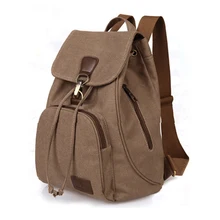 2016 vintage casual femmes daily sac à dos toile sac étudiant cartable rétro cordon sac voyage bagpack 003 #
