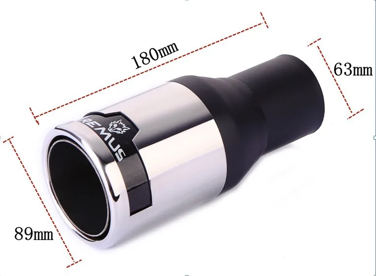 

Automobile exhaust creative wolf's head and the fox head tail tube stainless steel single tail throat 1pcs