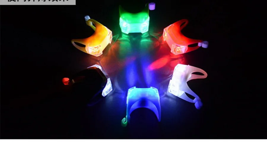 Excellent by dhl or fedex 1000 pcs New Silicone Bicycle Safety Lighting LED Light Lamp Flashlight Bike 1