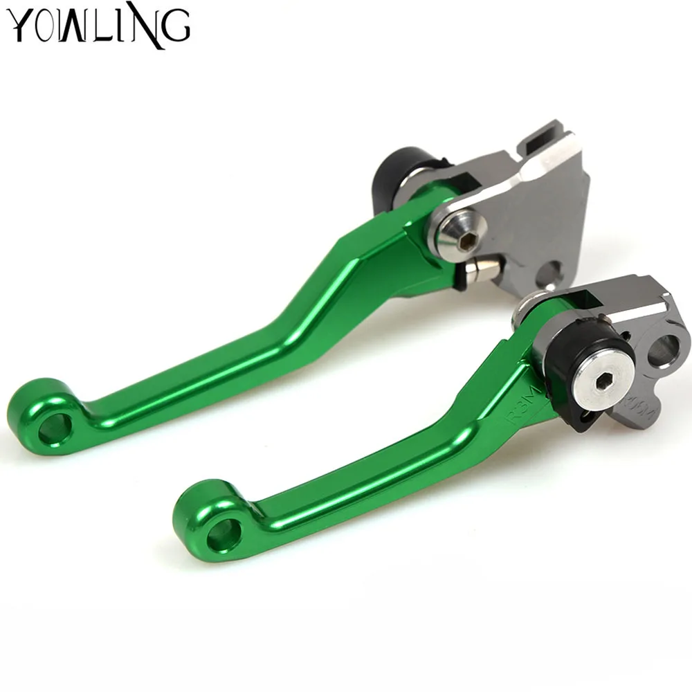 Кроссовый питбайк тормозной рычаг сцепления ручка для yamaha YZ125 YZ 125 2001 2002 2003 2004 2005 2006 2007 рычаги тормозного сцепления - Цвет: Зеленый