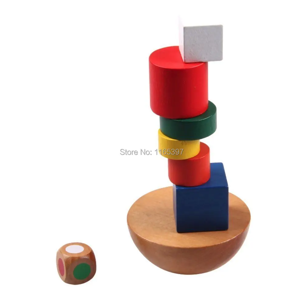 Geometric Blocks Balancing Game Educational Toys For Children Montessori-2