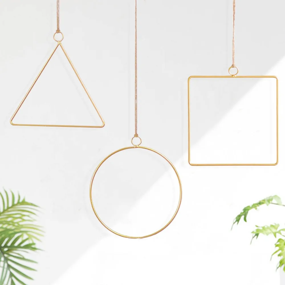 

3D Geometric Wall Mounted Hanging Ornaments Flower Holder Home Decoration Nordic Style Party Decorative Hangers s006