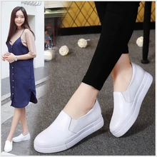 Женские лоферы высокого качества; слипоны из натуральной кожи на плоской подошве; обувь для учащихся с мягкой подошвой