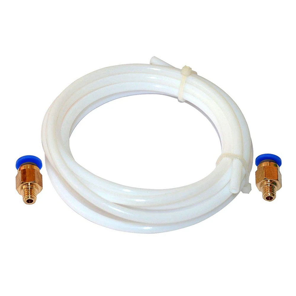 

2 Meters Ptfe Teflon Bowden Tube 1.75Mm Filament And Pc4-M6 Push-In Fittings For 3D Printer