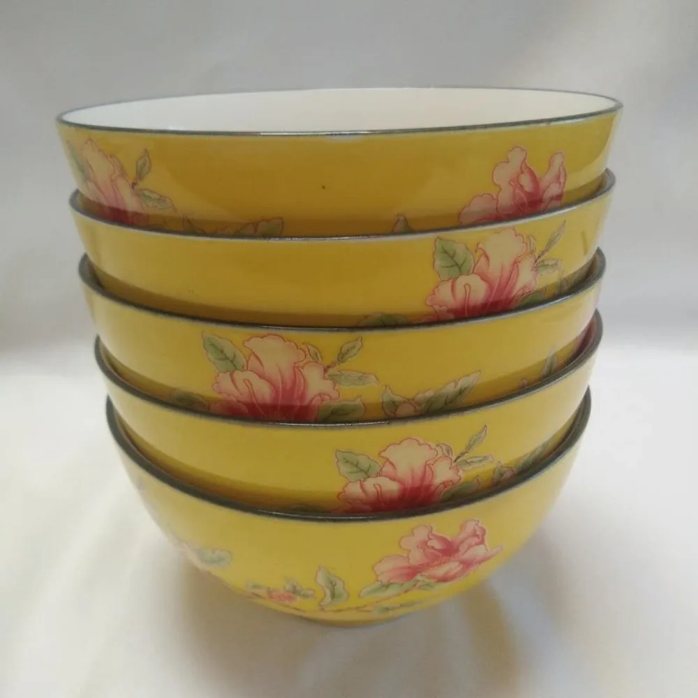 

Dish set home 5 people European simple ceramic tableware plate combination Japanese Nordic tableware eating bowl