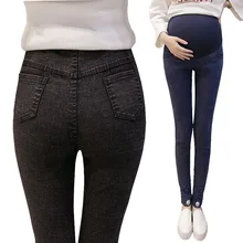 Модные брюки для беременных; Одежда для беременных; джинсовые джинсы; эластичный пояс; Леггинсы для беременных; одежда; брюки Gravida