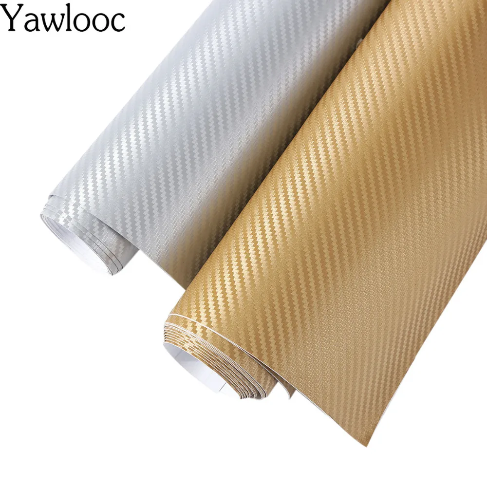 

20*152cm 3D Carbon Fiber Vinyl Car Wrap Sheet Roll Film Car stickers and Decals Motorcycle Car Styling Accessories Automobiles