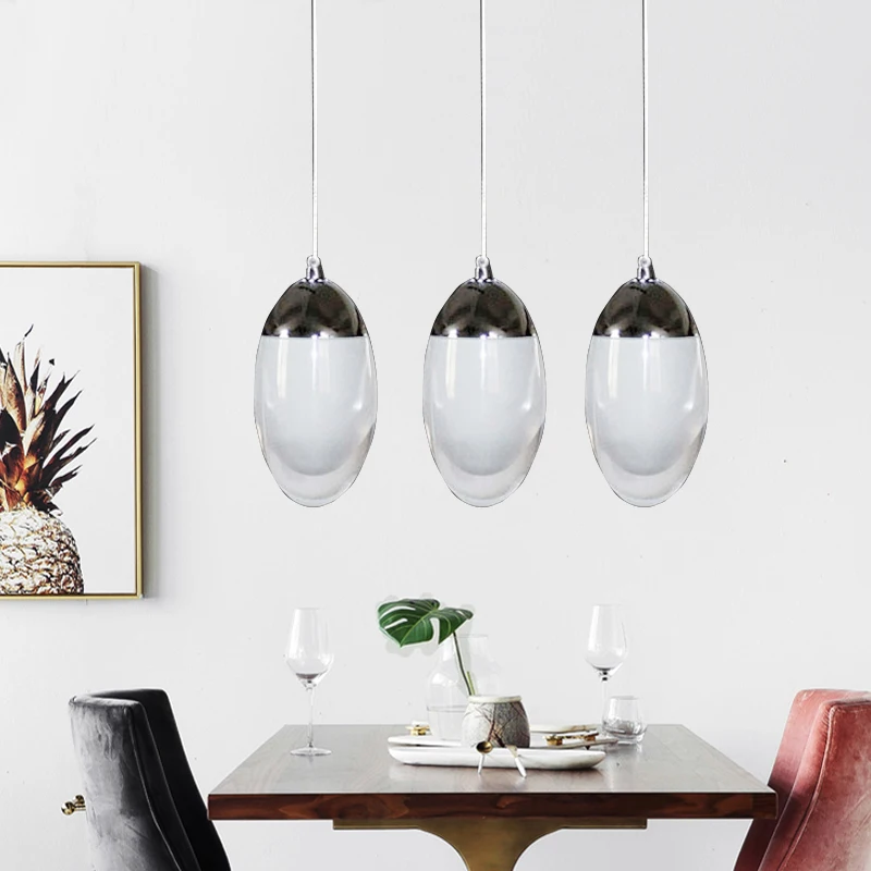 

pendant lamps modern Acryl Minimalist Dinosaur eggs Led pendant lights bar cord pendant light Starry Diamond restaurants