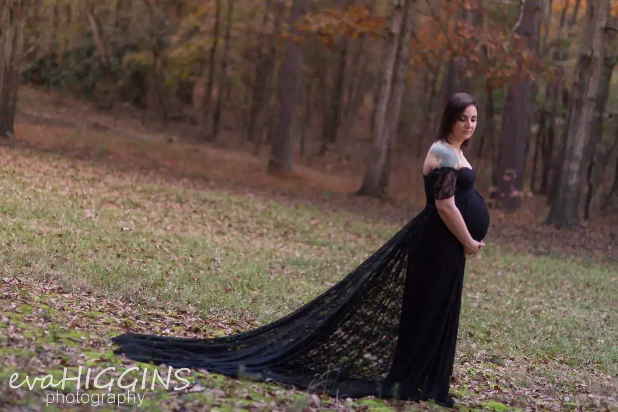 Кружевные платья для беременных с открытыми плечами для фотосессии; реквизит для беременных женщин; Новинка