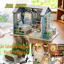 Кукольный дом игрушки в подарок на день рождения лес Таймс Z007 Каса де бонека миниатюрный Diy Головоломка модель деревянная мебель здание кукольный домик