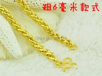 

Tide men Shi Shisha essential millipede gold necklace gold necklace m gilded domineering men