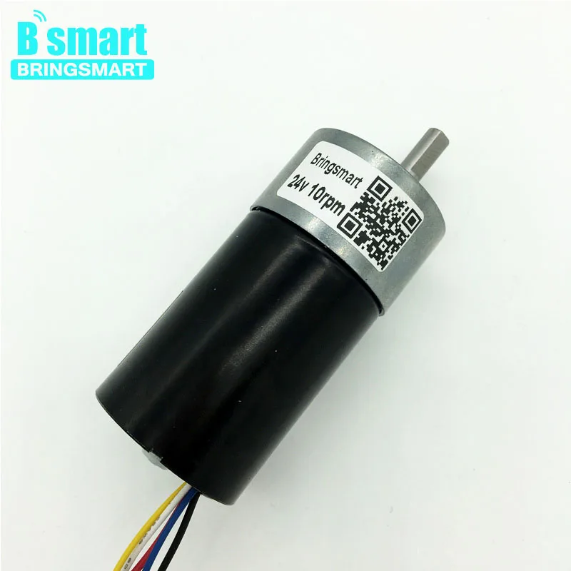 

Bringsmart JGB37-3650 12-24V Brushless DC Electric Reducer Motor High Torque Gearbox Reduction Mini Gear Motor Automatic Curtain