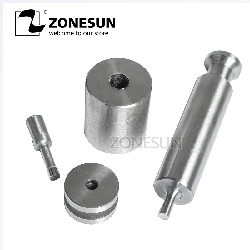 

ZONESUN Manual Hammering Punching Die Mold Milk Tablet Small Press Die Sugar Slice Punching Stamp Tablet Die For Candy