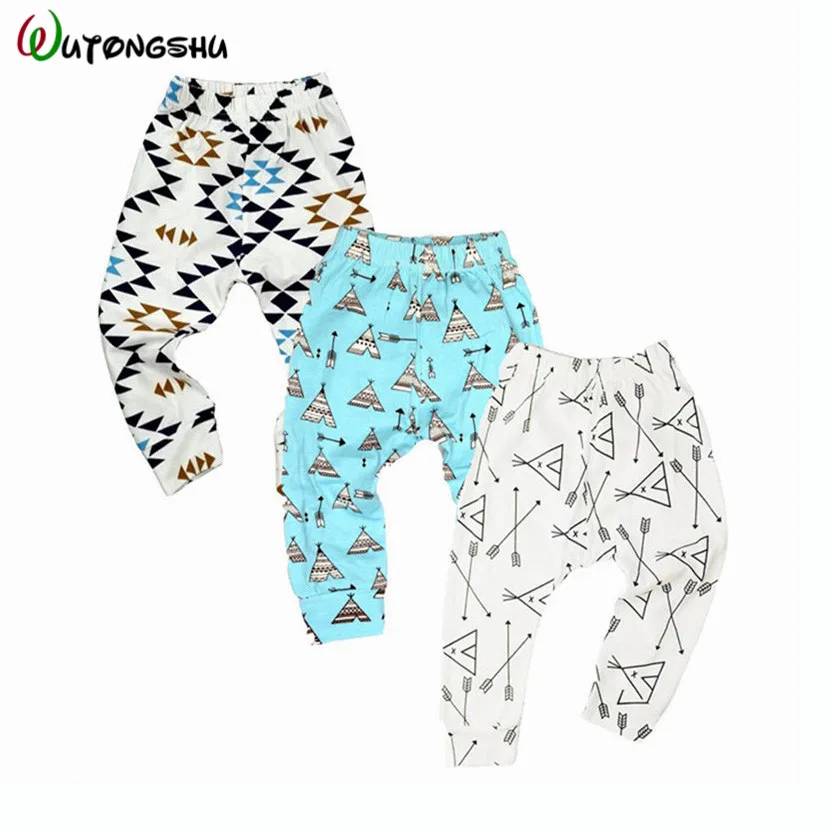 Retail/Wholesale 3pcs/Lot Baby Pants Boy Girls Cartoon Cotton Autumn Leggings Fashion Children Clothing Baby Trousers For 0-2T