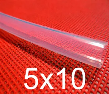 

5mm ID 10mm OD 5x10 Transparent Food Grade Medical Use FDA Silicone Rubber Flexible Tube / Hose / Pipe / tubing