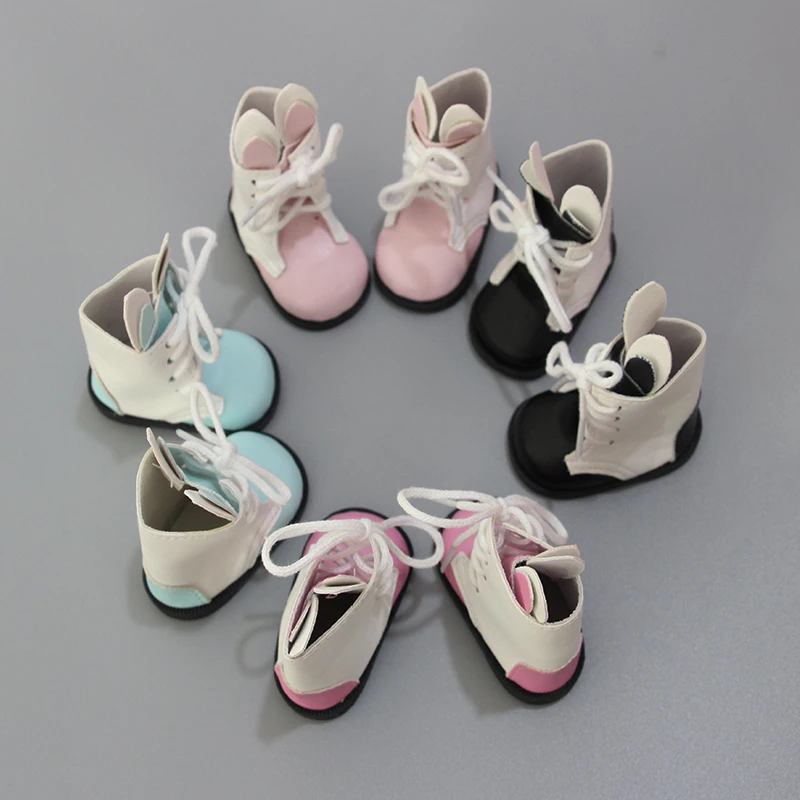 1 пара симпатичных туфель из искусственной кожи с кроликом подходит для 16 дюймов кукла Шэрон сапоги обувь Лучший подарок аксессуары