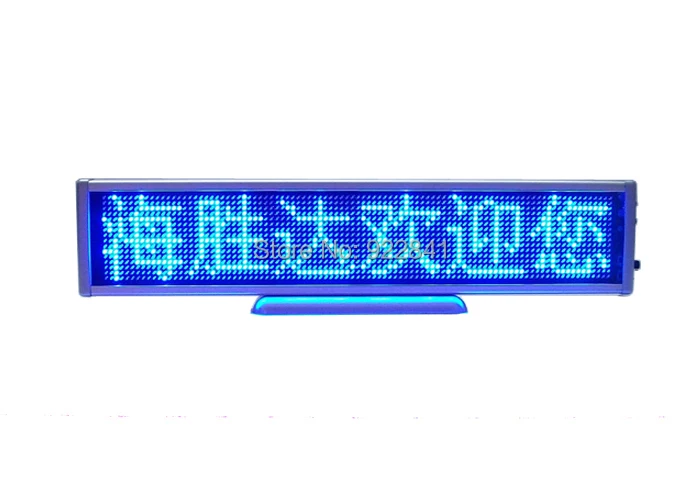 

Mulit-languages CAR text scrolling display screen 16*96 Dots Blue LED sign Desk Board order>=5pcs 10%off
