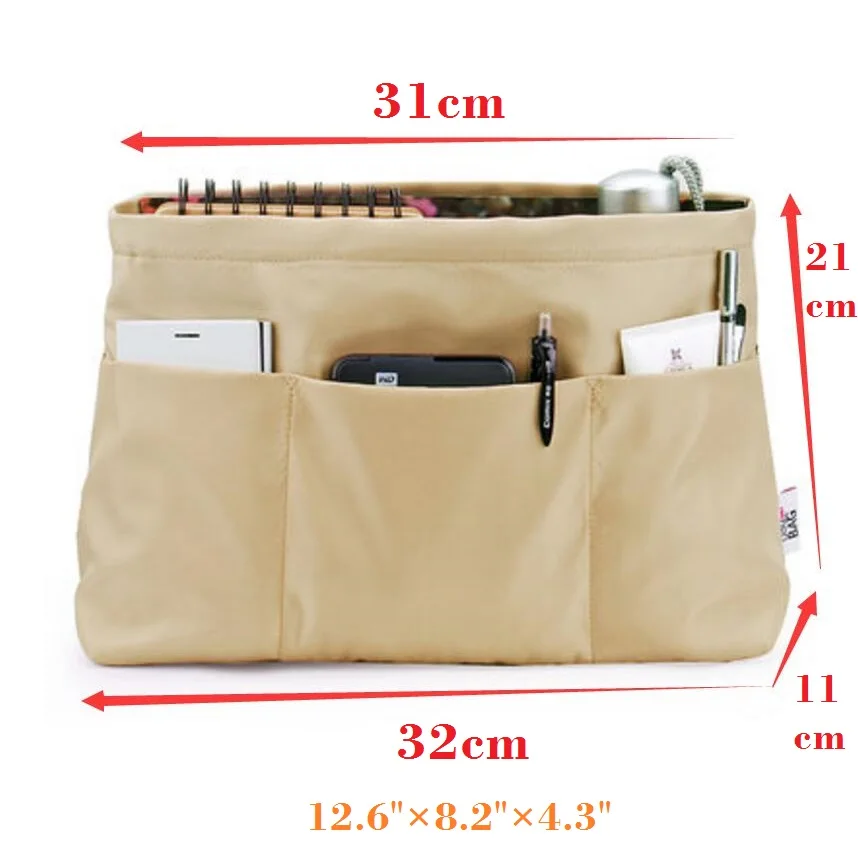 Bolso Organizador insertar Bolsa en el Organizador de Bolsa para bolsas trapezoidales de marca (parte superior pequeña inferior grande); Organizador Tas Bolsa Bolso Organizador insertar Bolsa en el Organizador de Bolsa para bolsas trapezoidales de marca (parte superior pequeña inferior grande); Organizador Tas Bolsa