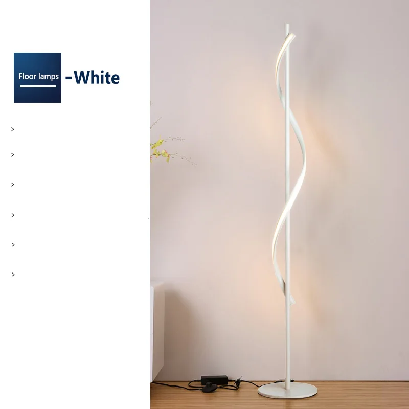 Modern Office Loft LED Floor Lamp Tripod LED Lamp Stand Lighting Standing Lamp Foot Living room Stand Light Floor Lamps - Цвет абажура: Белый