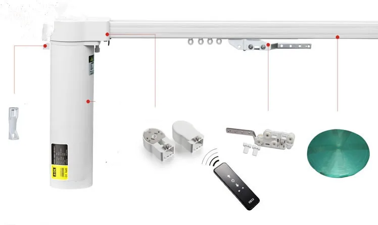 Электродвигатель 220 вольт умный выдвижной анод-скрининг auk Электрический шторный мотор Набор пульт дистанционного управления автоматическое отключение звука