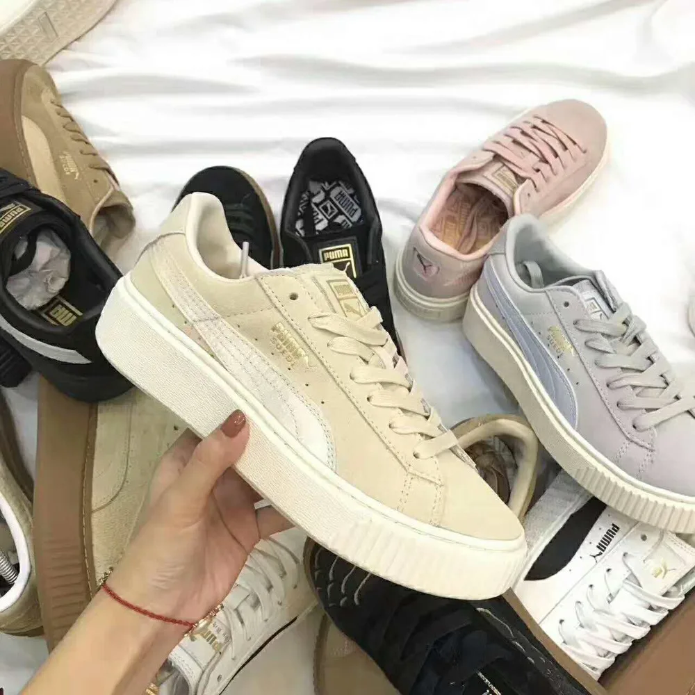 PUMA x FENTY Cleated Creeper mujeres Segunda Generación Rihanna Classic Basket Tone Simple bádminton - AliExpress