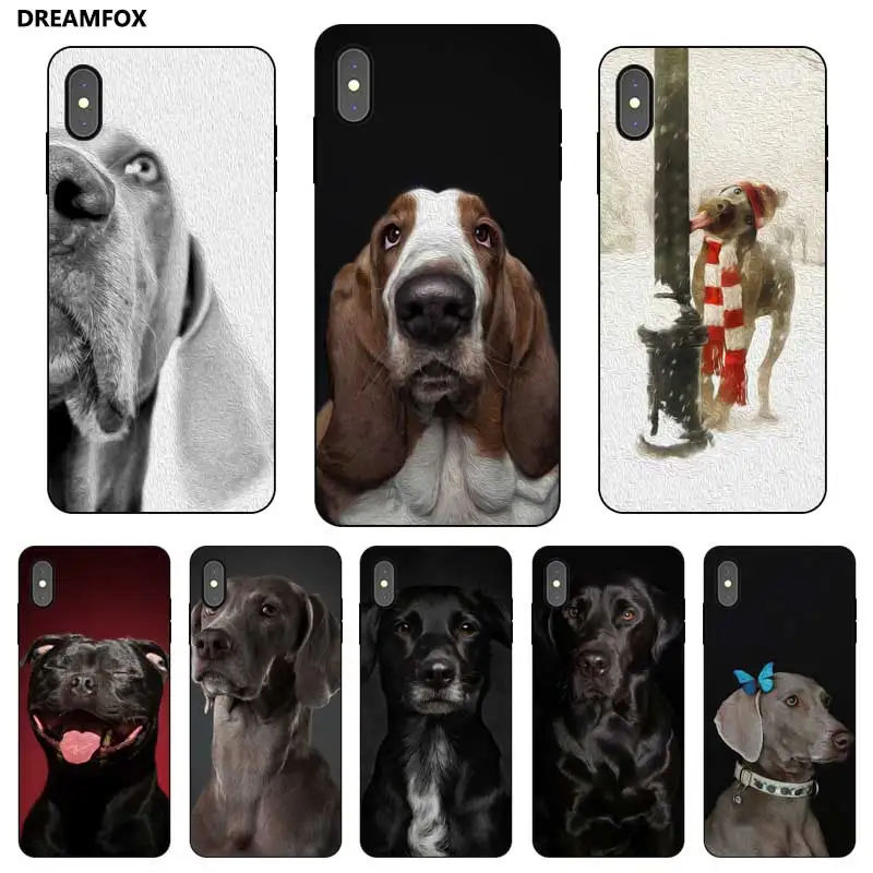 

N463 Weimaraner Black Silicone Case Cover For Apple iPhone 11 Pro XR XS Max X 8 7 6 6S Plus 5 5S SE