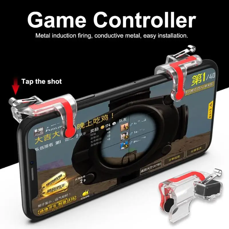 2 шт./компл. для PUBG мобильный игровой контроллер телефон игровой джойстик пожарный триггер Кнопка Aim Key Shooter игра ручка