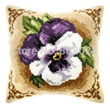 

CX0181 Needlework Kit Unfinished Acrylic Yarn Embroidery Pillow Tapestry Canvas Cushion Front Cross Stitch Pillowcase