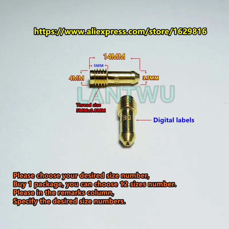 

(12 pcs/pack)Mikuni carb N151.067 Pilot Jet Kawasaki KZ1000 GS1100 DR-350 Bandit 400 GK75A Impulse GK79A vice injectors Nozzle