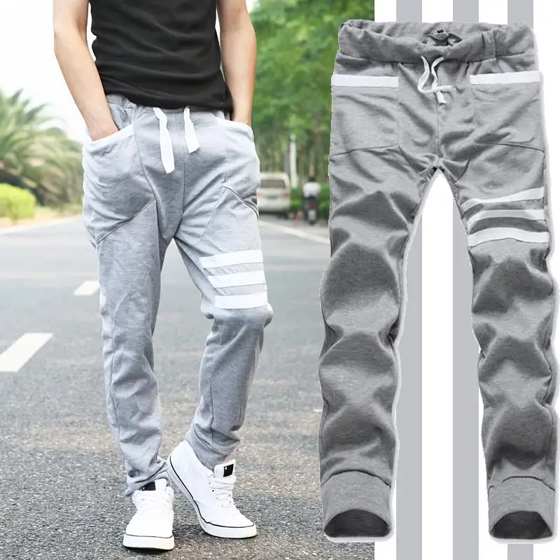Men's Casual Harem Jogger Shorts - Baggy Sport Training Pants, Dark Grey, X-Large
