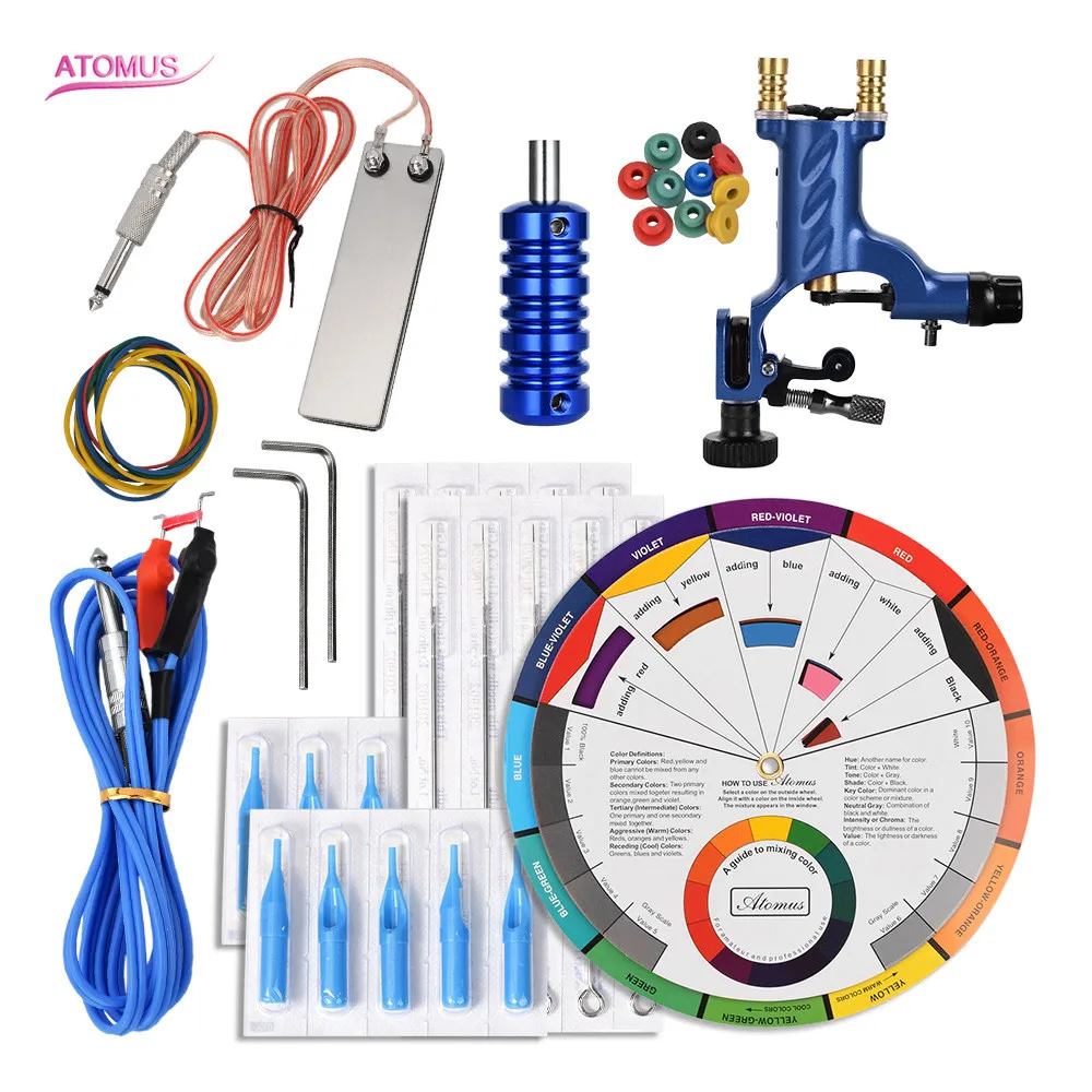 

Tattoo Machine Rotatory Tattoo Machine Pedal Rotary Set Kits Tools Tatoo Up Tatuagem Proficional Maquina De Tatuar Kit Tattoo
