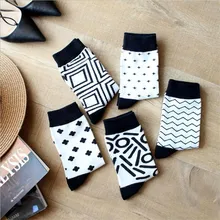 1 пара Новые модные зимние женские хлопковые носки белые Harajuku баррель художественные женские хлопковые повседневные теплые носки Calcetines