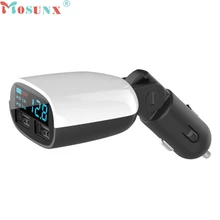 Одежда высшего качества с красивым дизайном 2-Порты и разъёмы светодиодный Универсальный зарядных порта USB для автомобиля Зарядное устройство адаптер Mini 5 V 3.4A Напряжение монитор JUN 9