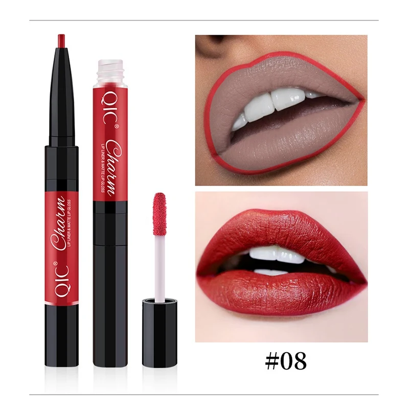 1PC New Double-end Lip Makeup Waterproof Long Lasting Tint Sexy Beauty Matte Lip Liner