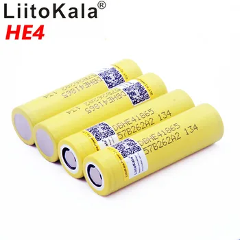 

8PCS LiitoKala NEW HE4 2500 mAh Li-lon Battery 18650 3.7V Power Rechargeable batteries Max 20A,35A discharge For E-cigarette