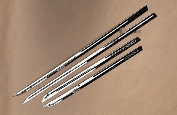 4PCS Stainless steel CAR LOGO SIDE DOOR BODY PROTECTOR