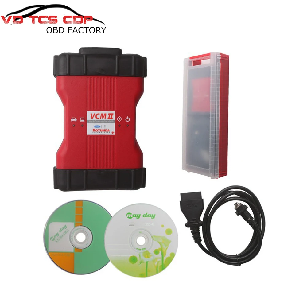 

Newest Version Multi-language VCM II VCM 2 V86 For d Vehicels VCM2 IDS With Plastic Box Diagnostic Tool