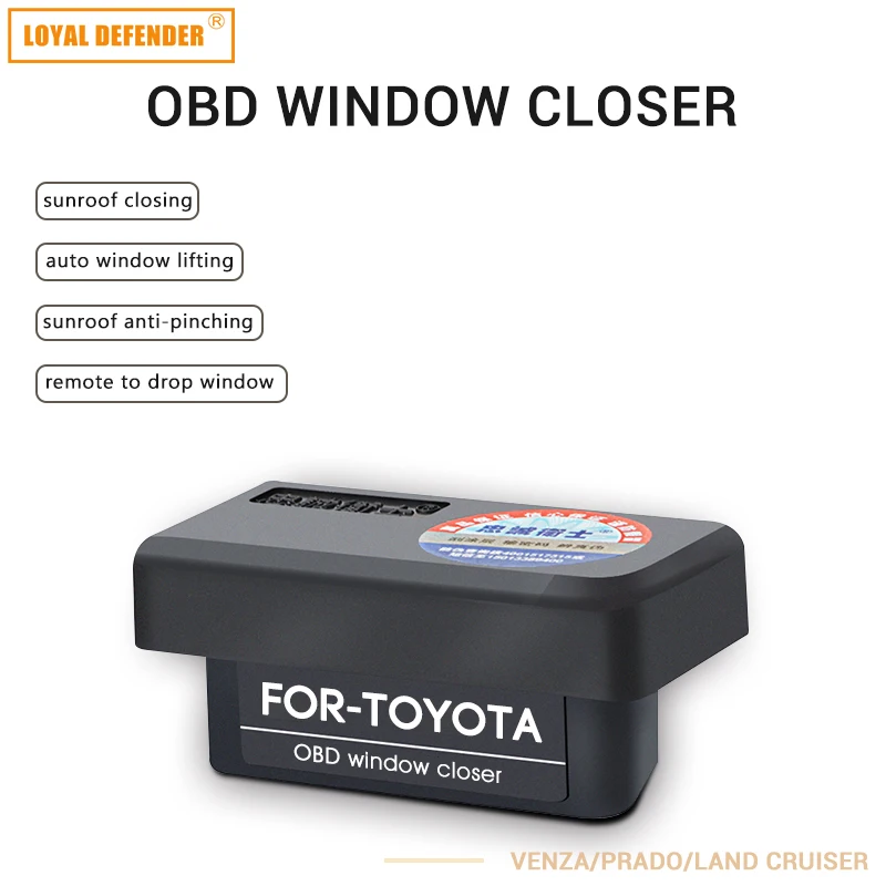 Goedkoop Auto auto OBD plug en play venster sluiten amp; speed lock Auto OBD2 auto window dicht voor Venza Prado Land Cruiser