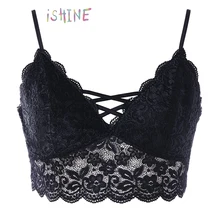 Plus Size 5XL Women Sexy Lace Crop Top Lace Cutout Strappy Boob Tube Top Floral Harness Hollow Camisole Bra Plus Size 5XL Women Sexy Lace Crop Top Lace Cutout Strappy Boob Tube Top Floral Harness Hollow Camisole Bra